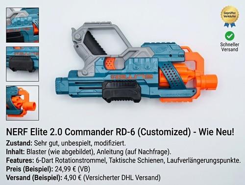 Nerf elite commander - 2.0, rd-6