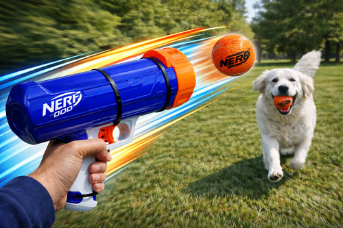 Nerf dog tennisball blaster - nerf,