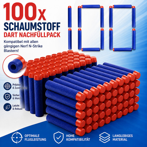 100 blaue dartpfeile cm - dartpfeile,